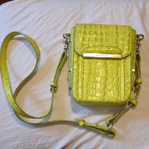 Brahmin Vibrant Green Crossbody Bag